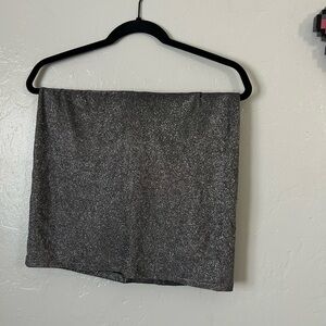 Windsor Shimmering Gray Mini Skirt
